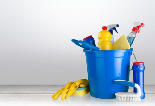Cleaner preparing a Wandsworth property for final tenancy inspection