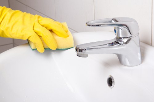Microfiber cloths and spray bottle for home cleaning