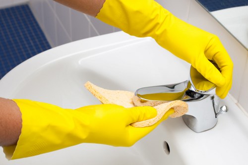 Regular communal area cleaning for entrance and lobby spaces